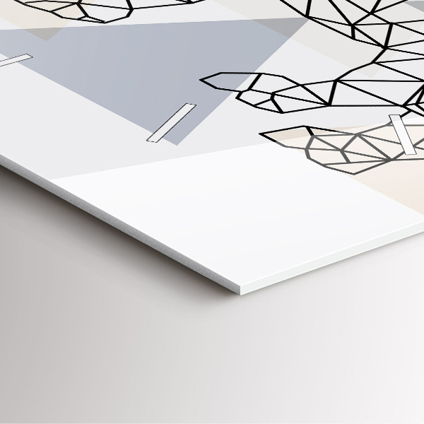 Kwadratowy zegar Geometryczny Wzór