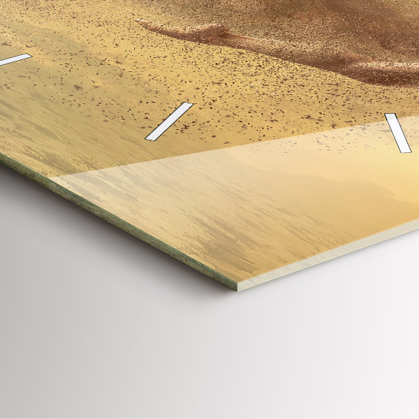 Kwadratowy zegar Kobieta w figurze