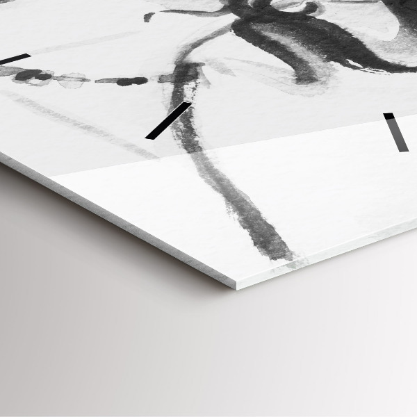 Kwadratowy zegar Modna kobieta