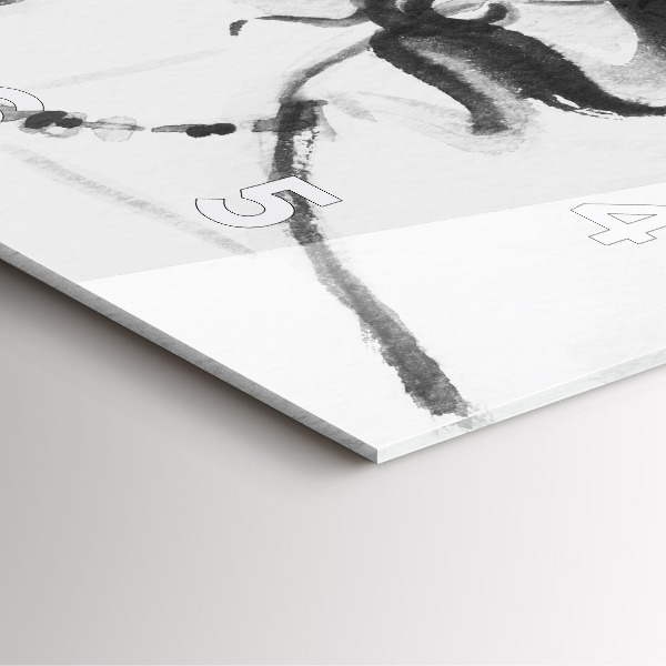 Kwadratowy zegar Modna kobieta