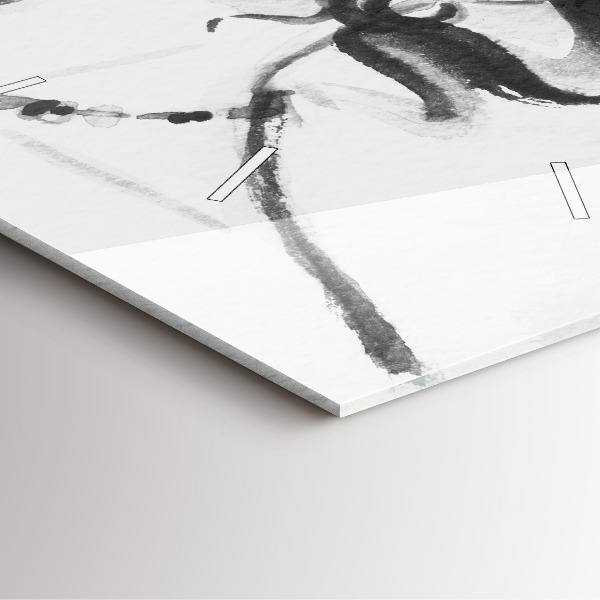 Kwadratowy zegar Modna kobieta