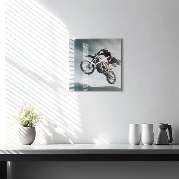 Kwadratowy zegar Motorowy Styl Adrenalina