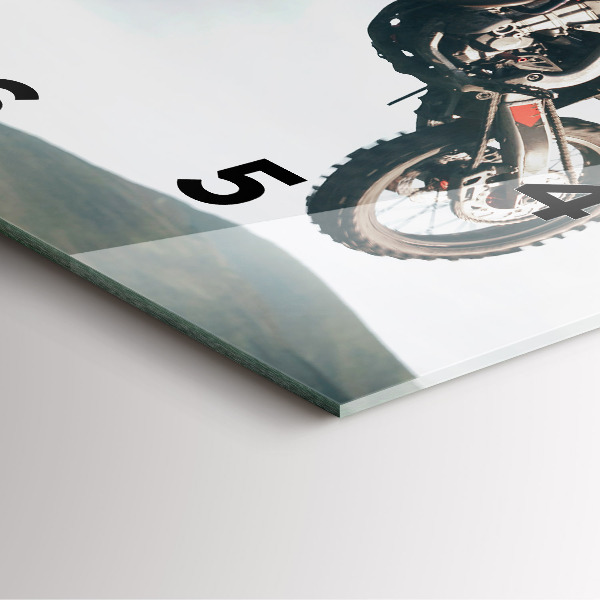 Kwadratowy zegar Motorowy Styl Adrenalina