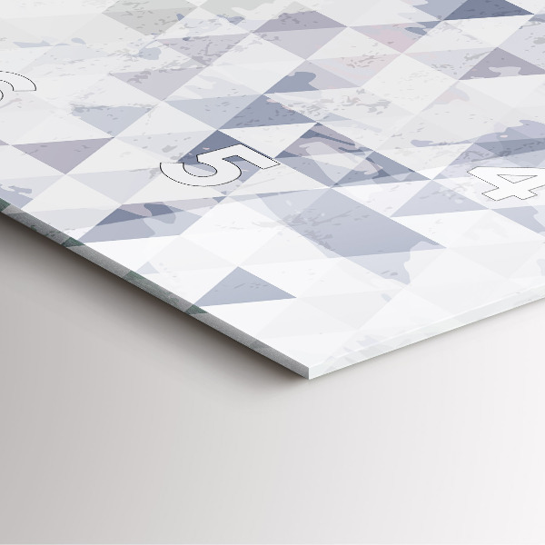 Kwadratowy zegar Wzór geometryczny