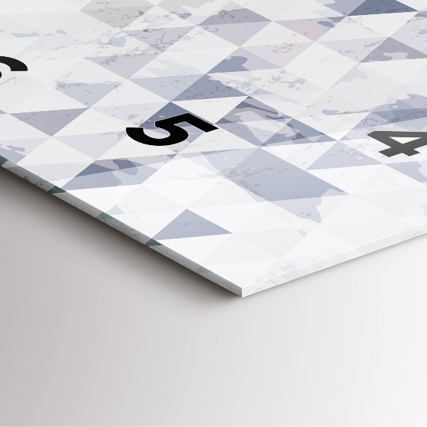 Kwadratowy zegar Wzór geometryczny