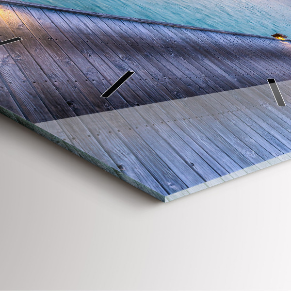 Kwadratowy zegar Zachód słońca Malediwy