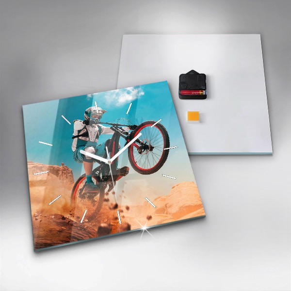 Kwadratowy zegar Kaskader i adrenalina