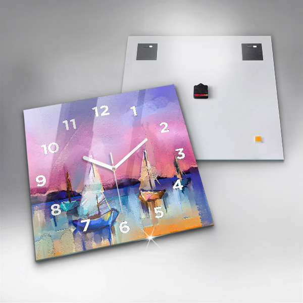 Kwadratowy zegar Pejzaż morski