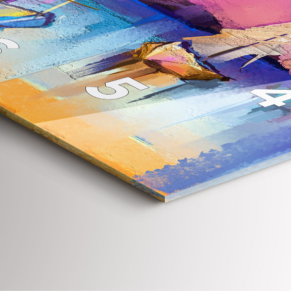 Kwadratowy zegar Pejzaż morski