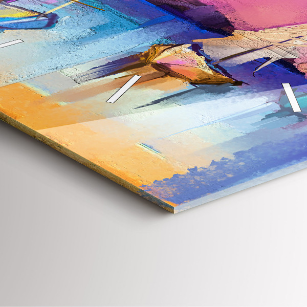 Kwadratowy zegar Pejzaż morski