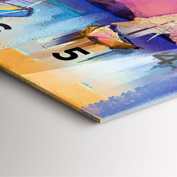 Kwadratowy zegar Pejzaż morski