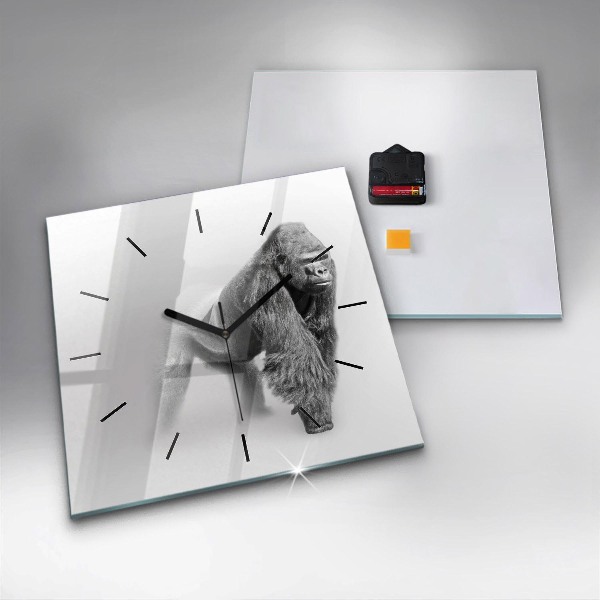 Kwadratowy zegar Kolekcja sztuki zwierząt