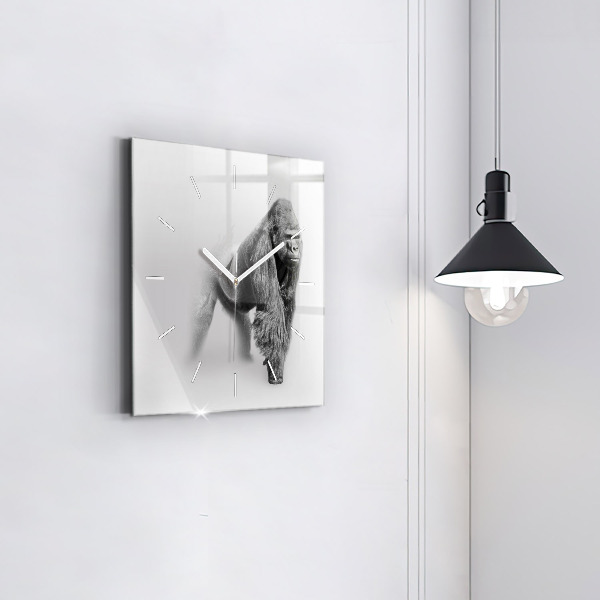 Kwadratowy zegar Kolekcja sztuki zwierząt