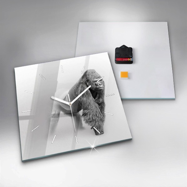 Kwadratowy zegar Kolekcja sztuki zwierząt