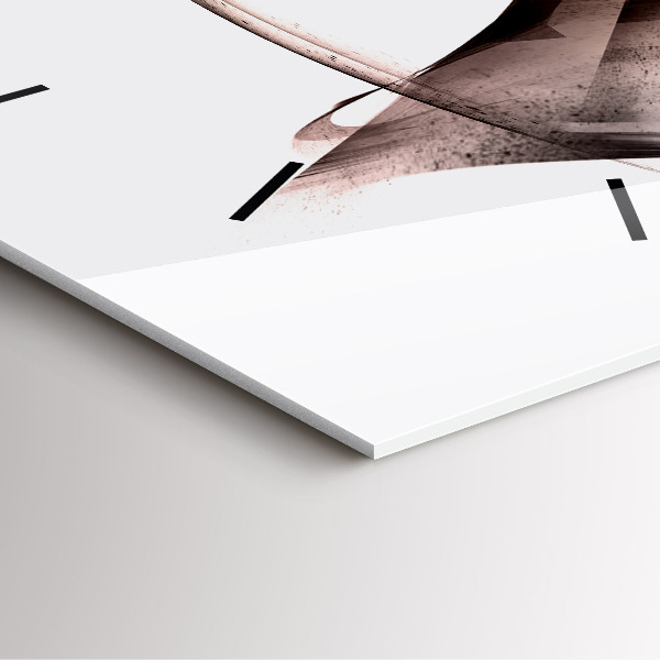 Kwadratowy zegar Malowany profil konia