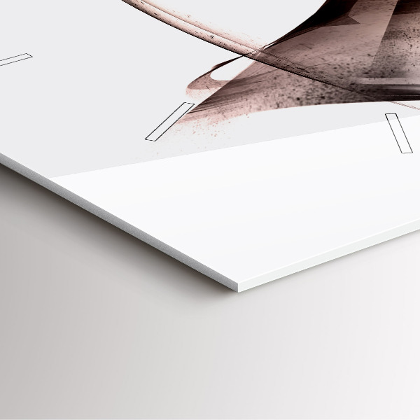 Kwadratowy zegar Malowany profil konia