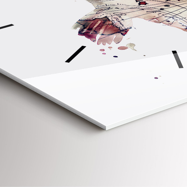 Kwadratowy zegar Abstrakcyjny widok