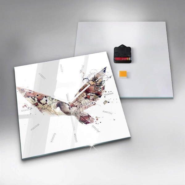 Kwadratowy zegar Abstrakcyjny widok