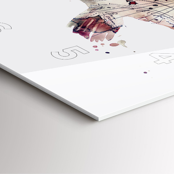 Kwadratowy zegar Abstrakcyjny widok