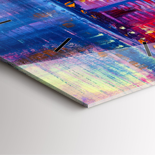 Kwadratowy zegar Abstrakcja drapaczy chmur