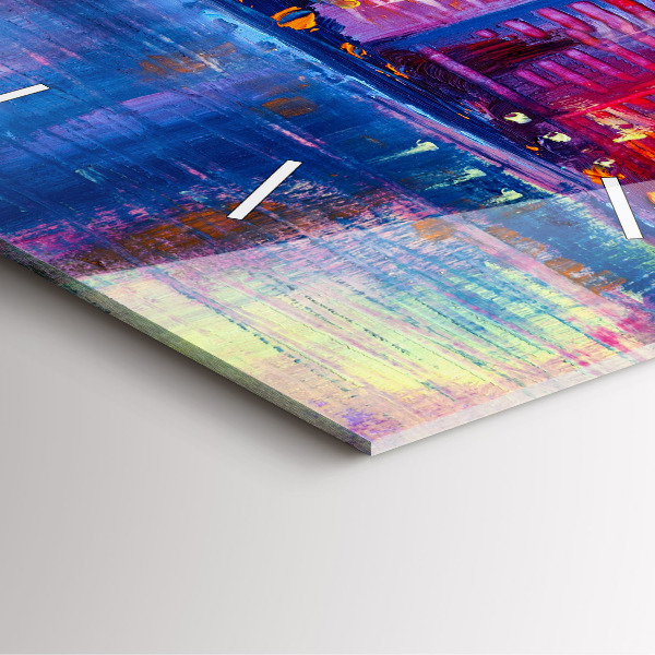 Kwadratowy zegar Abstrakcja drapaczy chmur