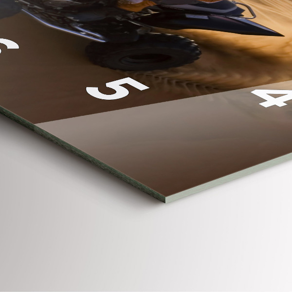 Kwadratowy zegar Quad na pustyni