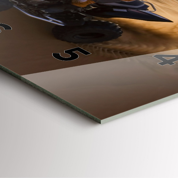 Kwadratowy zegar Quad na pustyni