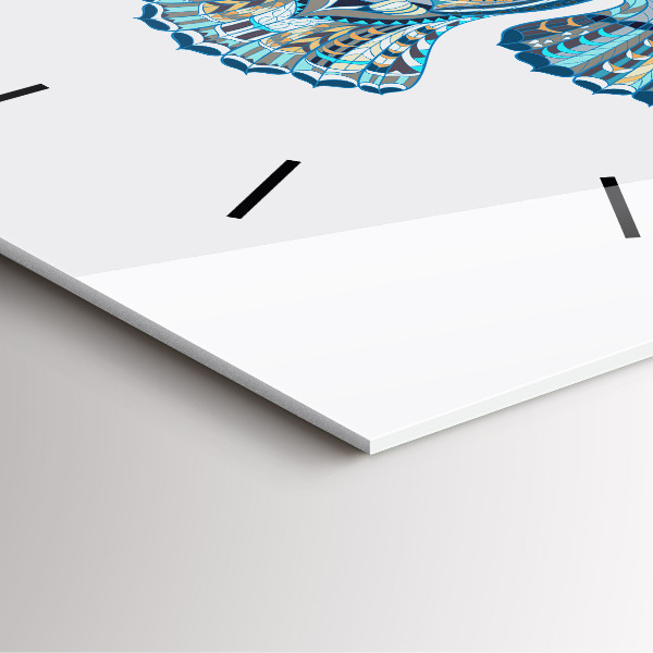 Zegar na ścianę kwadratowy Sowa w locie