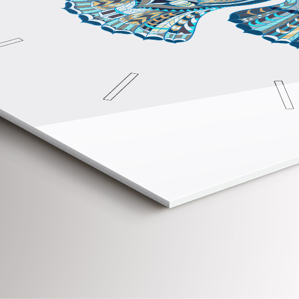 Zegar na ścianę kwadratowy Sowa w locie