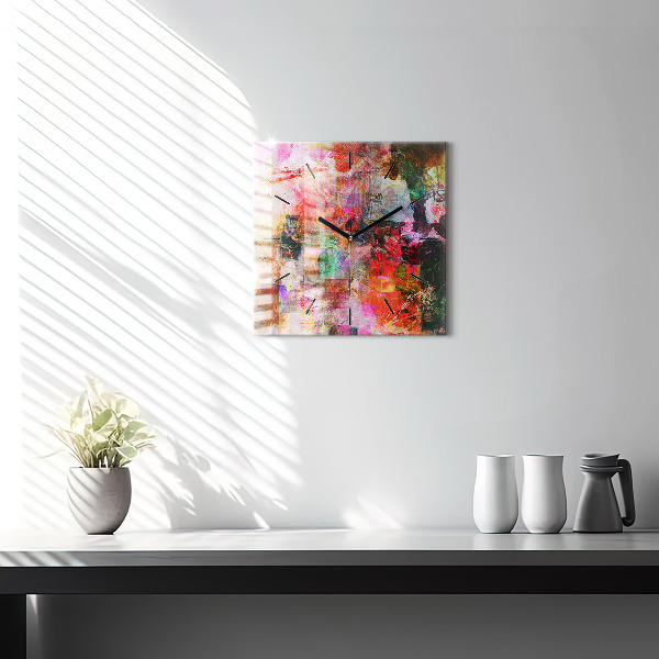 Kwadratowy zegar Abstrakcyjna kompozycja