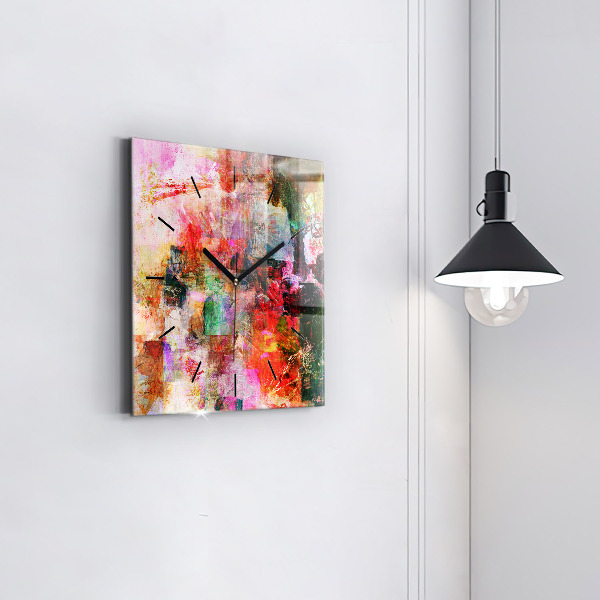 Kwadratowy zegar Abstrakcyjna kompozycja