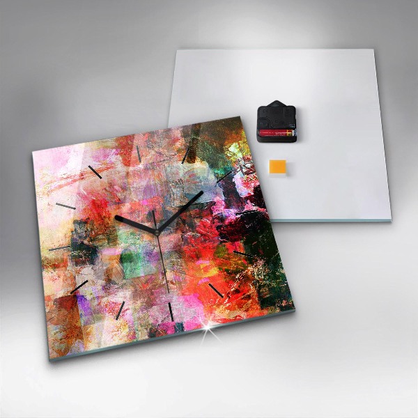 Kwadratowy zegar Abstrakcyjna kompozycja