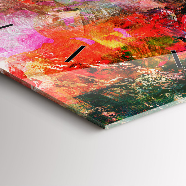 Kwadratowy zegar Abstrakcyjna kompozycja