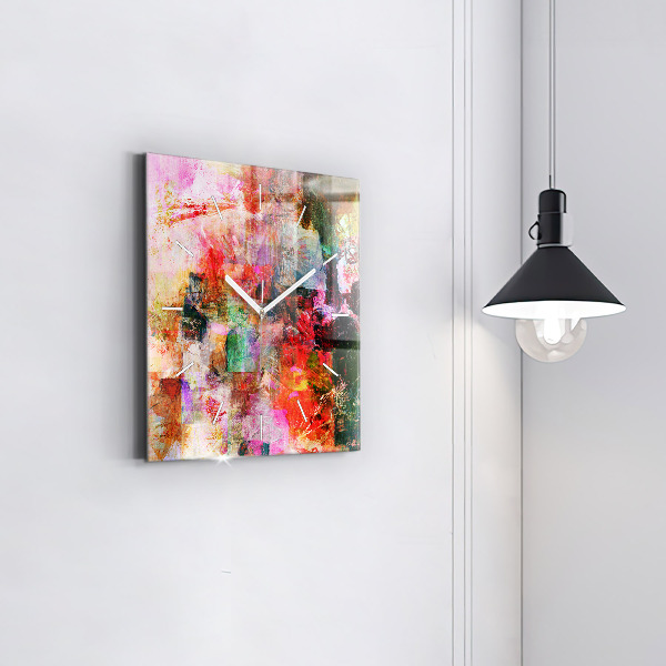 Kwadratowy zegar Abstrakcyjna kompozycja