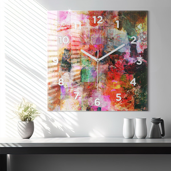 Kwadratowy zegar Abstrakcyjna kompozycja