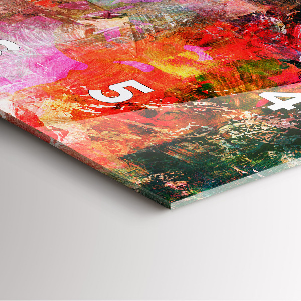 Kwadratowy zegar Abstrakcyjna kompozycja