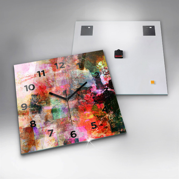 Kwadratowy zegar Abstrakcyjna kompozycja