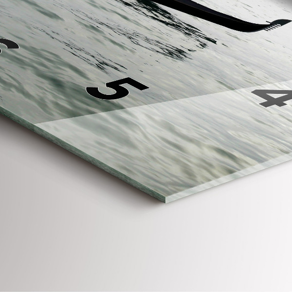 Kwadratowy zegar Gondola w Wenecji