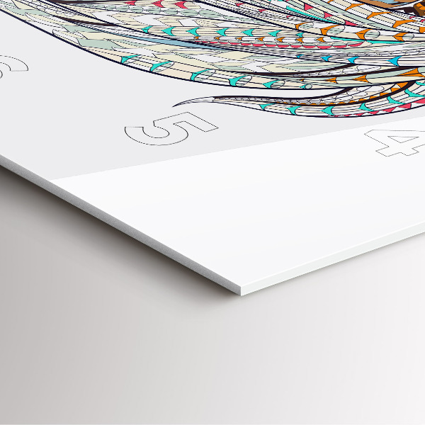 Zegar na ścianę kwadratowy Ilustracja konia