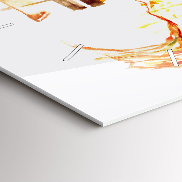 Kwadratowy zegar Jesienny Krajobraz