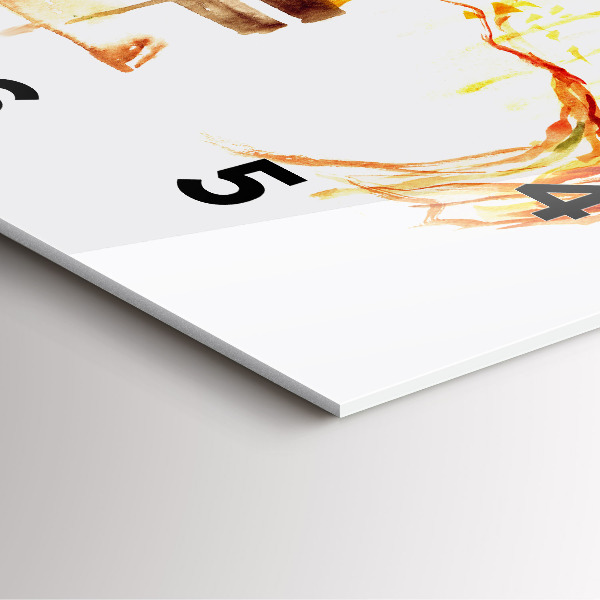 Kwadratowy zegar Jesienny Krajobraz