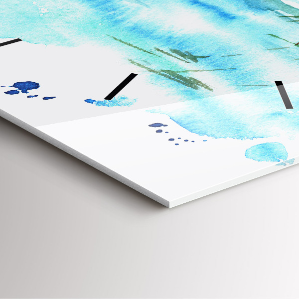 Kwadratowy zegar Obraz bezludna wyspa