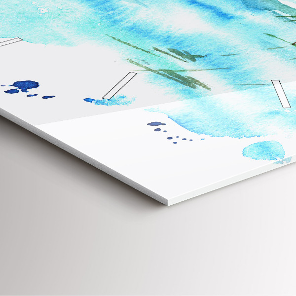 Kwadratowy zegar Obraz bezludna wyspa