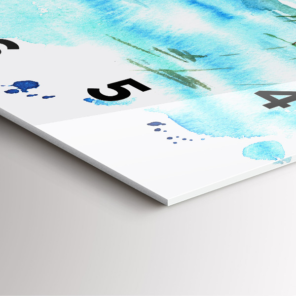 Kwadratowy zegar Obraz bezludna wyspa