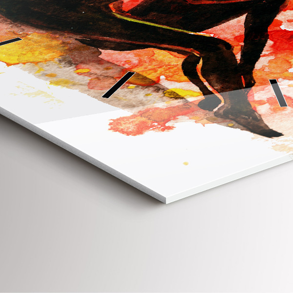 Kwadratowy zegar Miłość i zakochana para