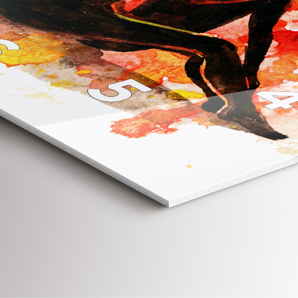 Kwadratowy zegar Miłość i zakochana para