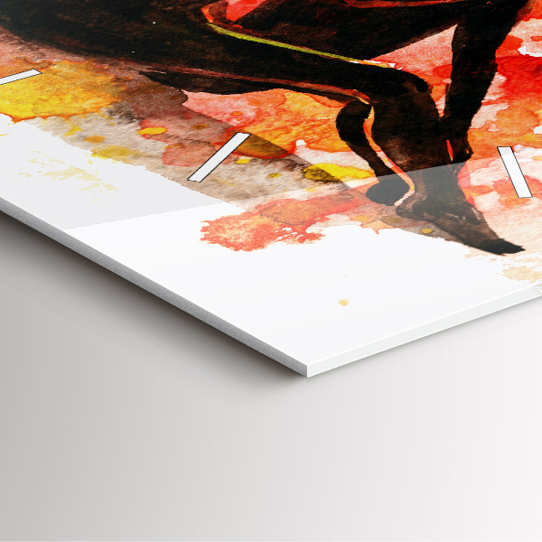 Kwadratowy zegar Miłość i zakochana para