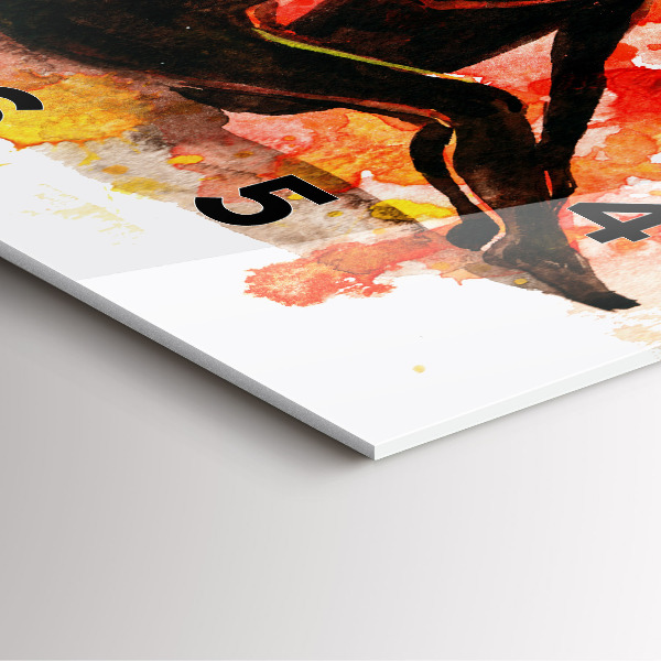 Kwadratowy zegar Miłość i zakochana para