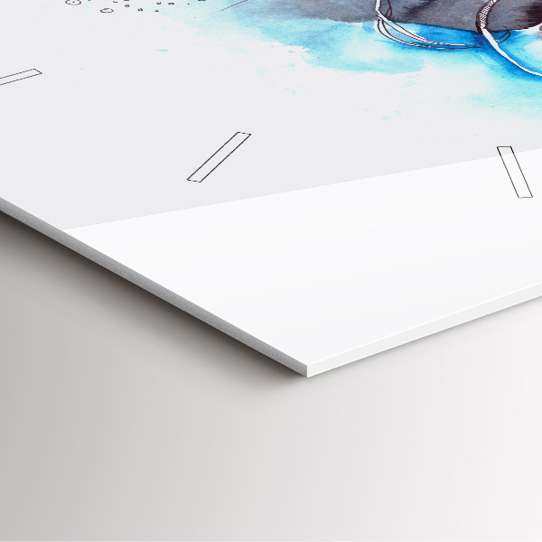 Kwadratowy zegar Podwodne życie ryb