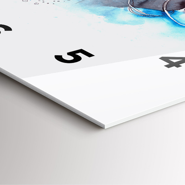 Kwadratowy zegar Podwodne życie ryb